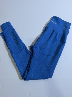Alphalete Amplify Leggings In Blue Size Small