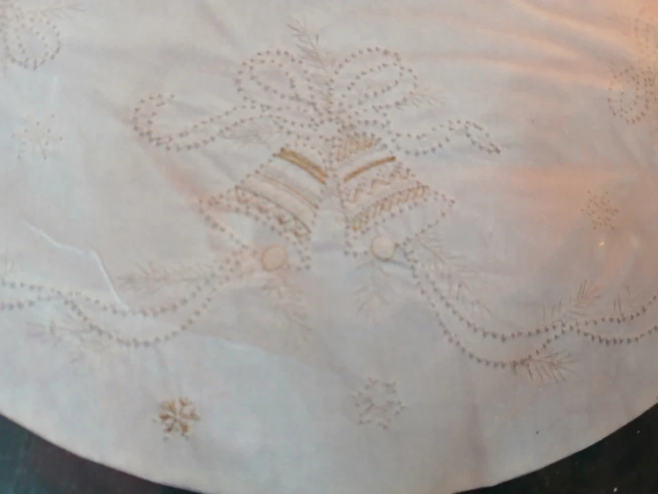 Creative Circle Old-Fashioned Christmas Tree Skirt Candlewicking Kit NOS  - Image 3 of 4