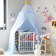 Dome Princess Bed Canopy Round Lace Mosquito Net Play Tent Hanging House Deco...