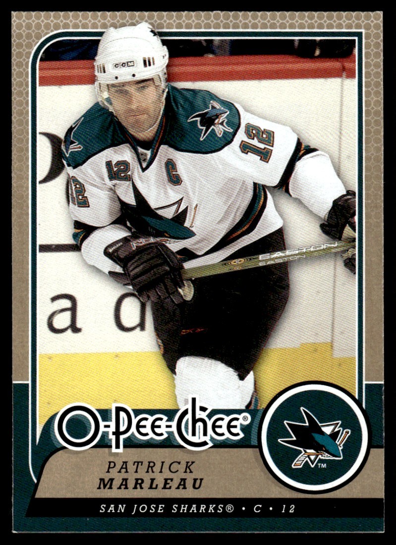 2008-09 O-Pee-Chee Patrick Marleau San Jose Sharks #187
