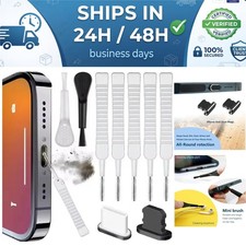 Phone Charging Port Dust Plug Cleaning Kit for iPhone 16 15 14 Samsung Xiaomi