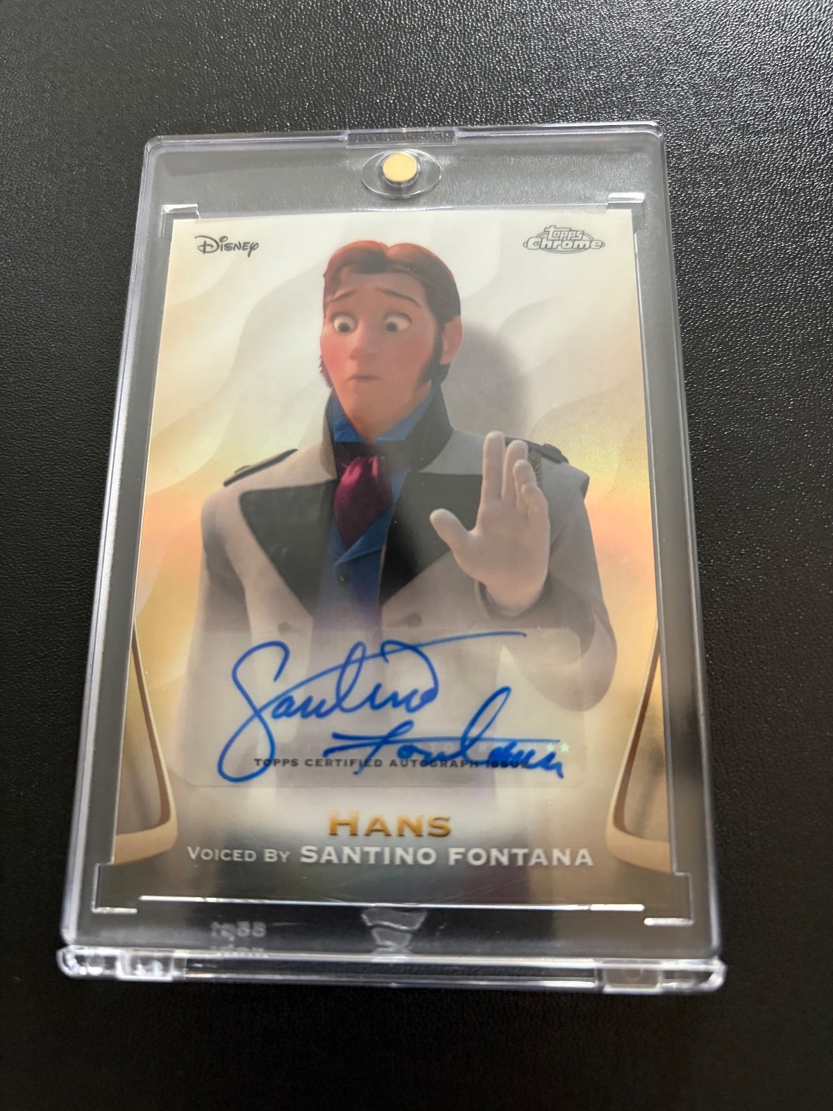 2025 Disney Topps Chrome Hans Santino Fontana Autograph!! 