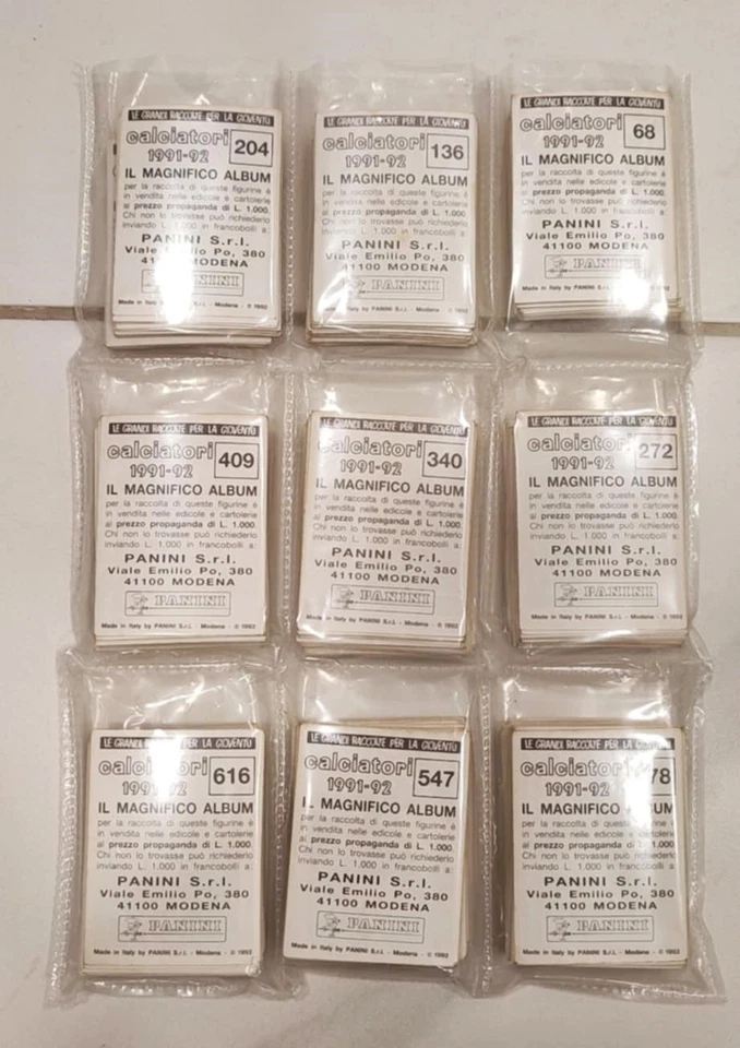Album Figurine Calciatori Panini 1991-92, 1992 Set Completo, Vendo o Scambio - Immagine 2 di 2