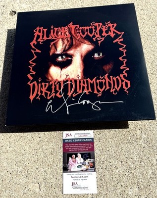 ALICE COOPER Dirty Diamonds SIGNED Red Vinyl JSA COA