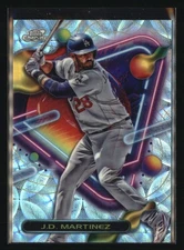 2023 Topps Chrome Cosmic #48 J.D. Martinez Nucleus Refractor