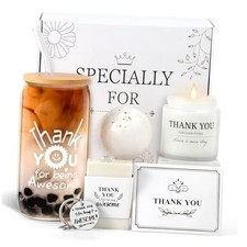 Appreciation Gifts for Women, Colleagues  Neighbors - Glass Cups, Employee 