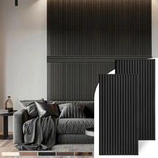 Wood Panels for Wall, Time-Saving Installation, Versatile Wood Slat Wall Deco...