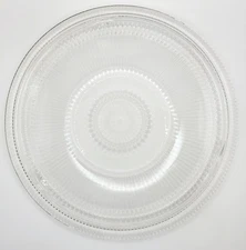 Jeannette Anniversary Clear Depression Cake Plate 12 Inch Server Dessert Tray