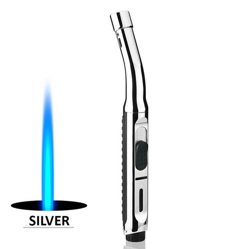 Butane Jet Adjustable Flame Torch Lighter Welding Windproof Refillable Gas - Foto 4 di 23