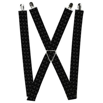 Buckle-Down Suspenders, Tread Plate Black Gray 1.5-Inch Wide Regular (US IMPORT)