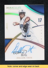 2015 Panini Immaculate Collegiate Rookie Numbers 88/99 Dillon Tate Auto READ a0s