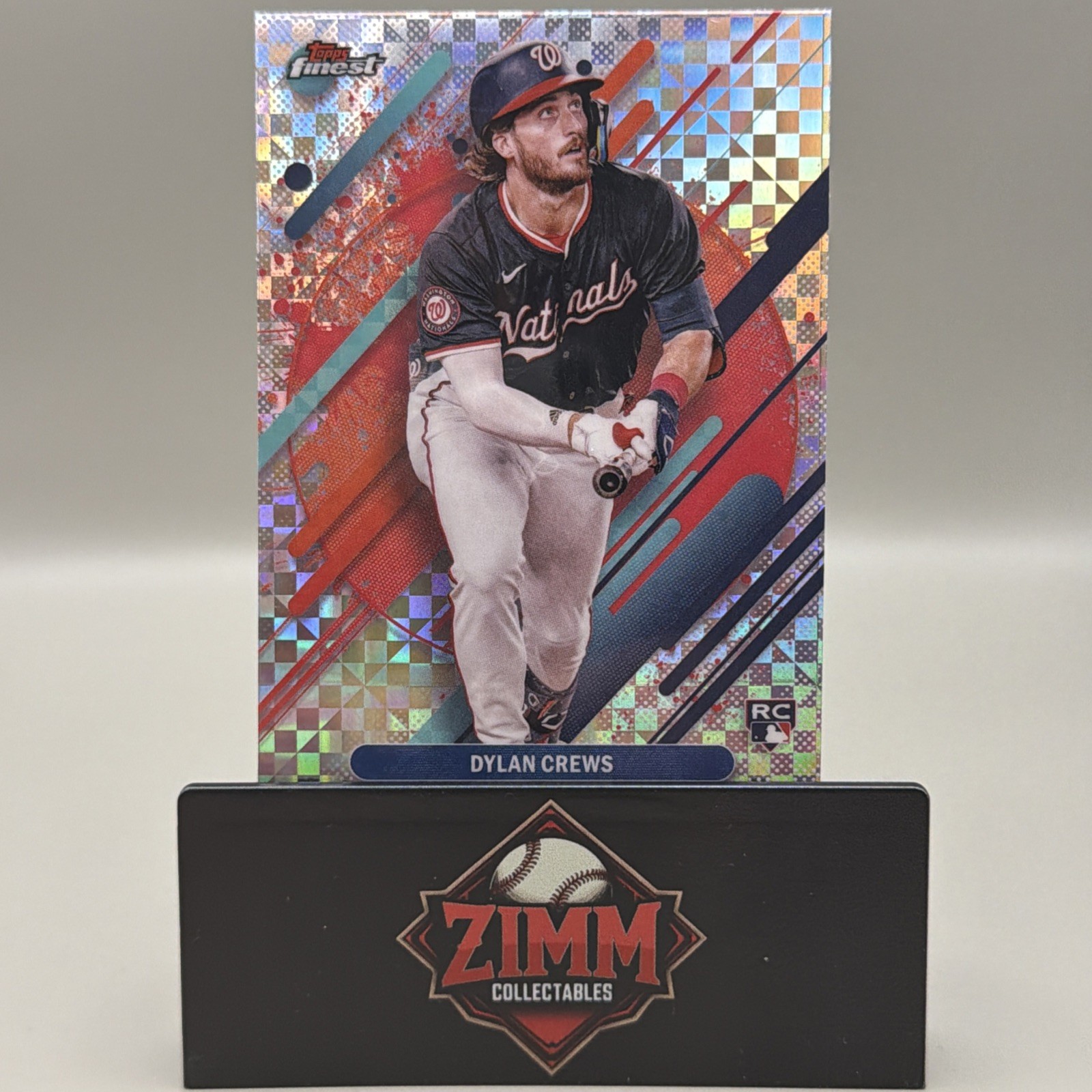 2025 Topps Finest - Rare Dylan Crews #280 Checkerboard Refractor (RC)