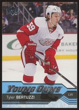 2016-17 Upper Deck Young Guns Tyler Bertuzzi #471 Rookie Detroit Red Wings Card. rookie card picture