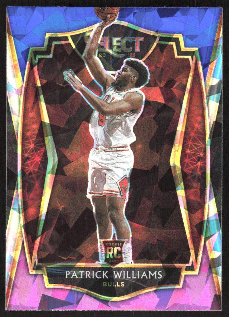 4322J 2020-21 Panini Select #185 Patrick Williams Blue White Purple Cracked Ice