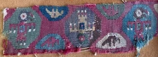 Rare Pre-Columbian Sican Lambayeque Textile Condor and Anteater 800-1300 AD Peru