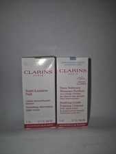 Clarins Nourishing Rejuvenating Night Cream & Purifying Gentle Cleanser Bundle 
