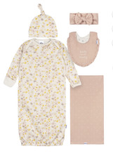 Gerber Baby Girl Gift Set NWT 0-6 - 5 PIECES - Shower Gift Little Lovely