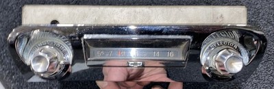 1959 Chevrolet AM Push button car radio Pretty nice chrome
