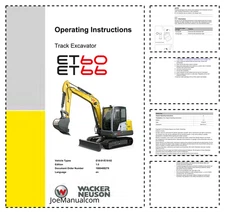 Wacker Neuson ET66 Mini Excavator Operators Manual PDF
