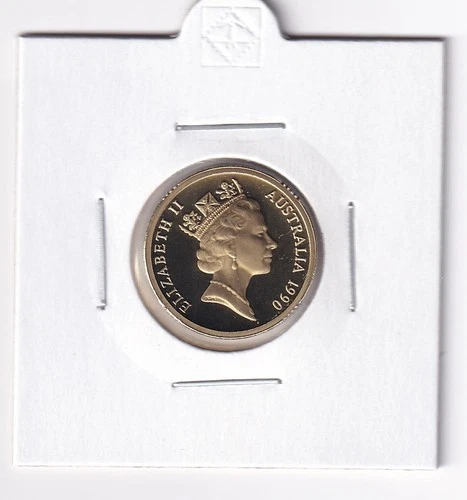AUSTRALIAN PROOF: 1990 $2 ELDER COIN IN 2X2 HOLDER #2125