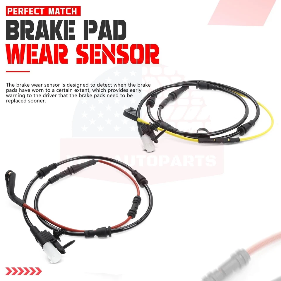 2x FRONT + REAR BRAKE PAD SENSOR KIT FOR LAND ROVER RANGE ROVER SPORT DISCOVERY Foto 4 de 4