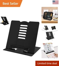 Versatile Metal Book Stand - Enhance Reading Comfort with Adjustable Angles