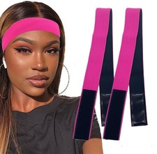 2 Pcs Elastic Bands for Wigs - Lace Melting Edge Wrap to Lay Edges, Melt Band