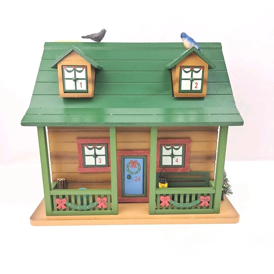 Wooden Cabin Woodland Advent Calendar 24 Doors 18 Adorable Woodland Animals - Изображение 2 из 4