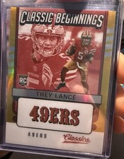 2021 Panini Classics Classic Beginnings Gold #TL Trey Lance RC /75