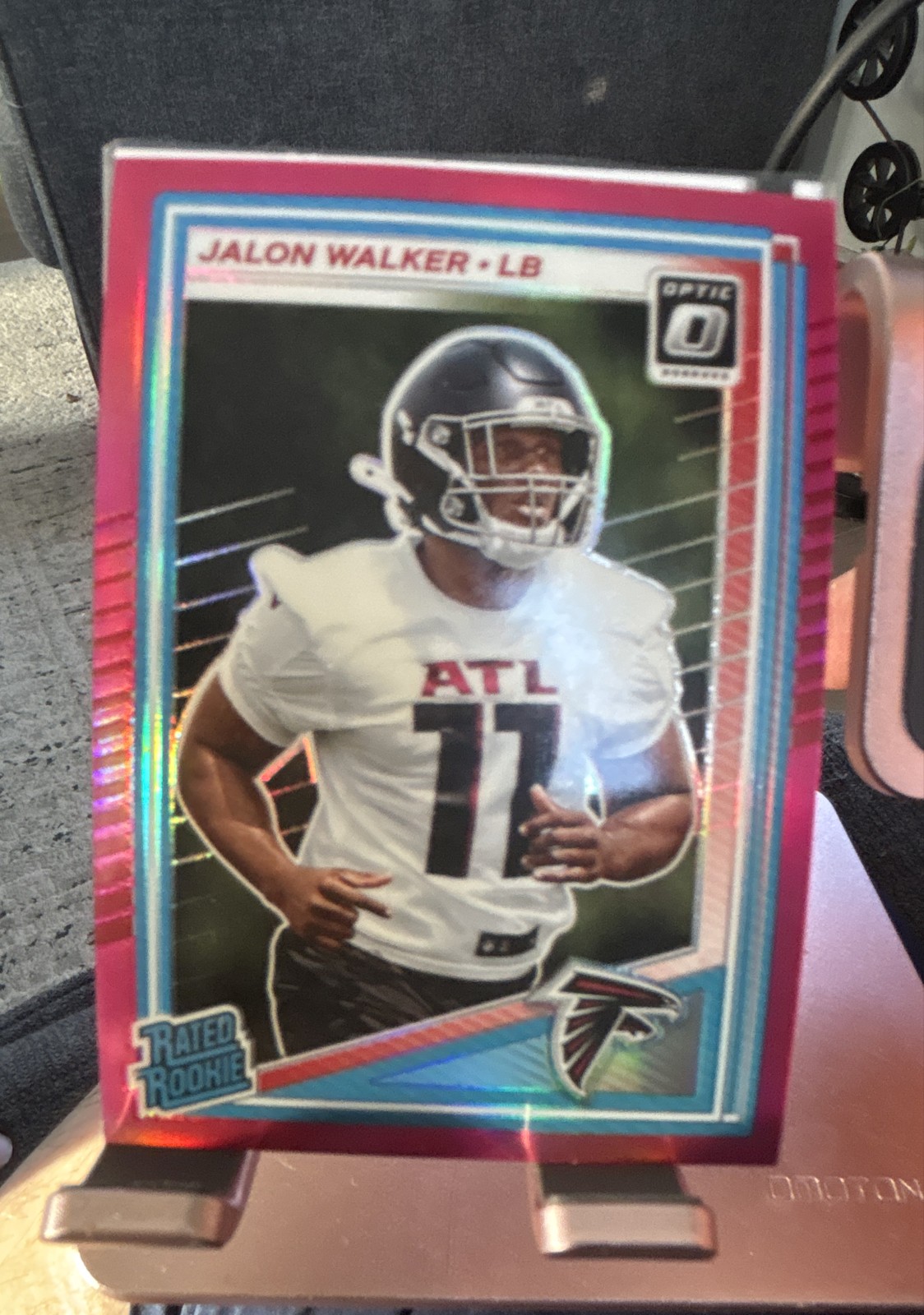 2025 Panini Donruss Optic - Rated Rookie Jalon Walker #290 Pink Prizm (RC)