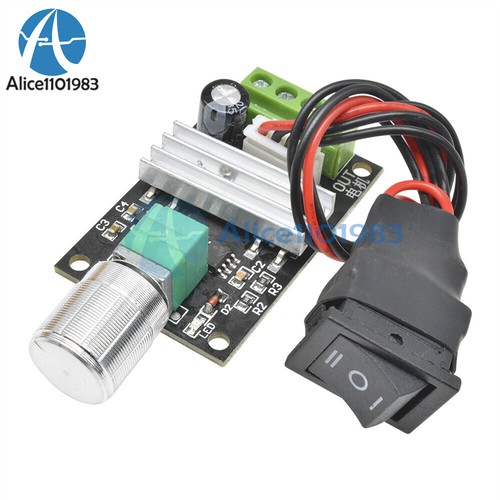 BOJACK Contrôleur PWM Vitesse Moteur DC 6V-28V 3A 80W - Réversible Avec Interrupteur Avant/Arrière
