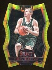 MIRZA TELETOVIC 2016-17 Panini Select #147 Die-Cut NEON YELLOW Prizm 25/75