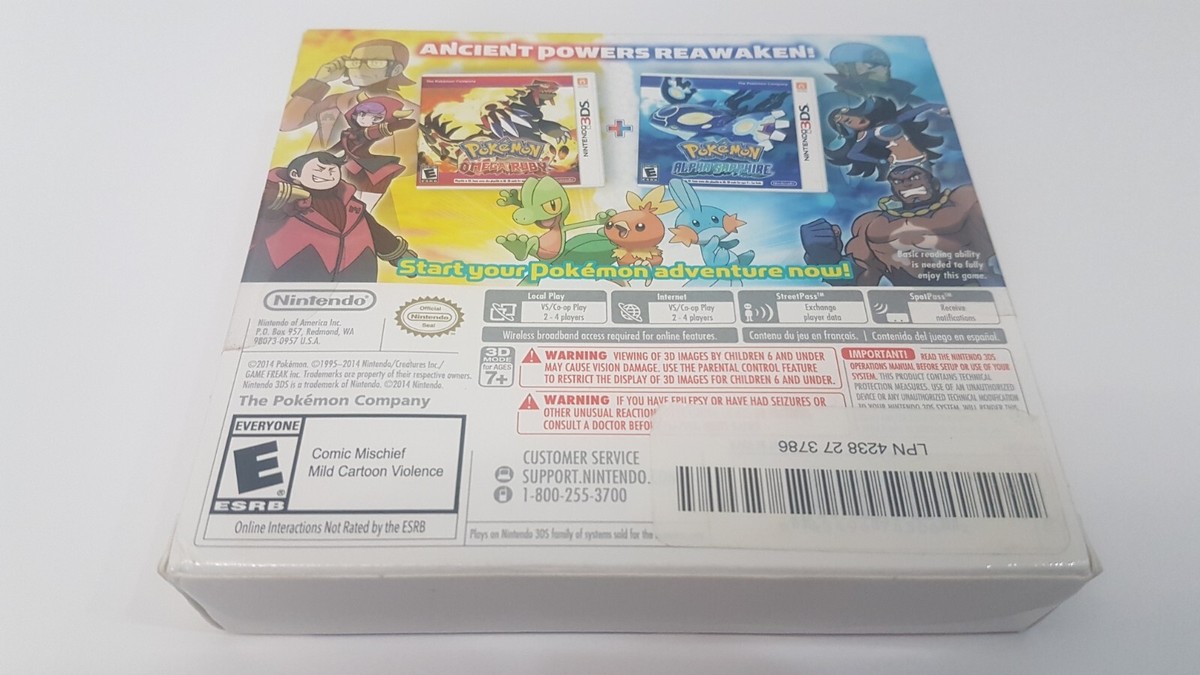 Pokemon Omega Ruby/Alpha Sapphire Double Pack (Nintendo 3DS