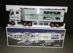 Hess toy truck and race cars (729071020037)