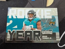 2024 Contenders Brian Thomas Jr. Rookie of the Year RC Card Sparkle Dots Holo