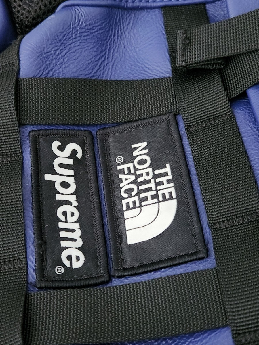 FW18 Supreme x The North Face Leather Mountain Waist Bag Royal  
