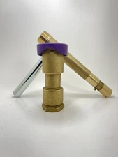 1" BRASS QUICK COUPLER VALVE & KEY RECLAIMED WATER #44 RAIN BIRD/HUNTER/TORO