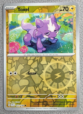 Toxel Reverse Holo NM SV1 071/198 Scarlet & Violet Pokemon Card | eBay