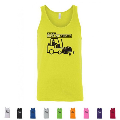 How To Pick Up Chicks Funny Jokes Pun Mens Humor Tank Tops
