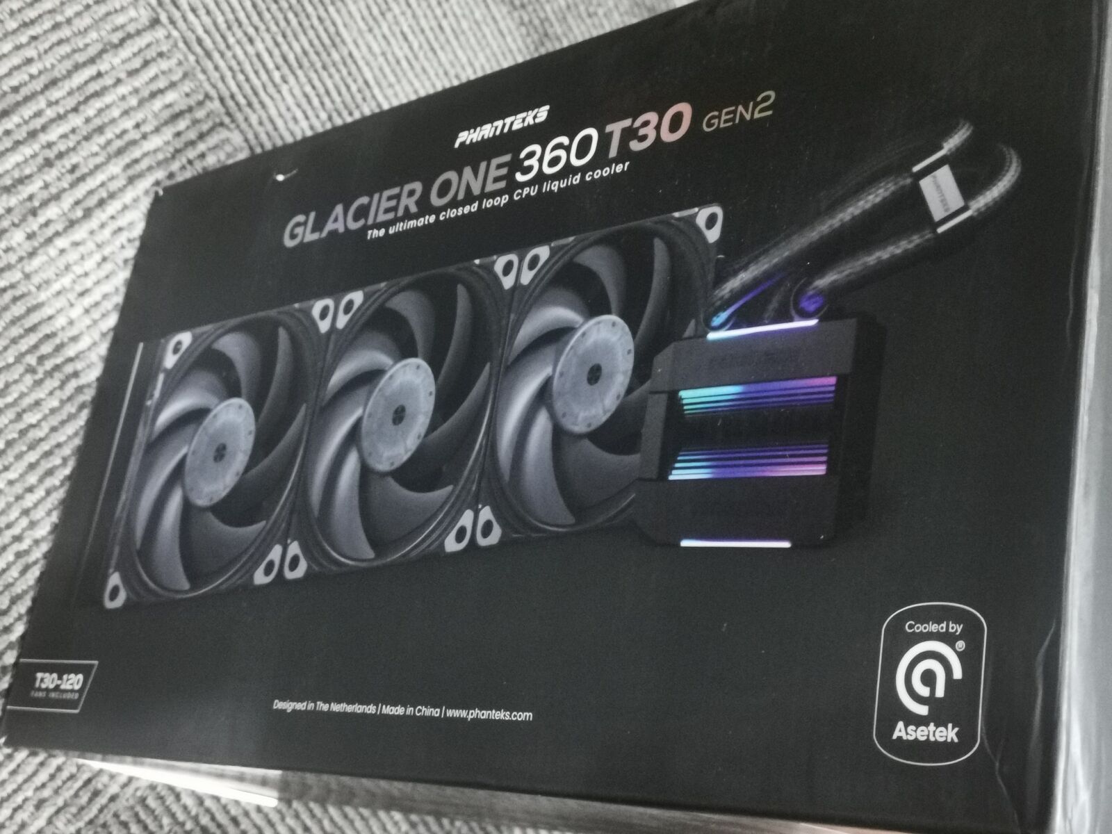 Phanteks Glacier One 360T30 P360-T30 Gen 2 D-RGB AIO Liquid CPU Cooler Asetek 8