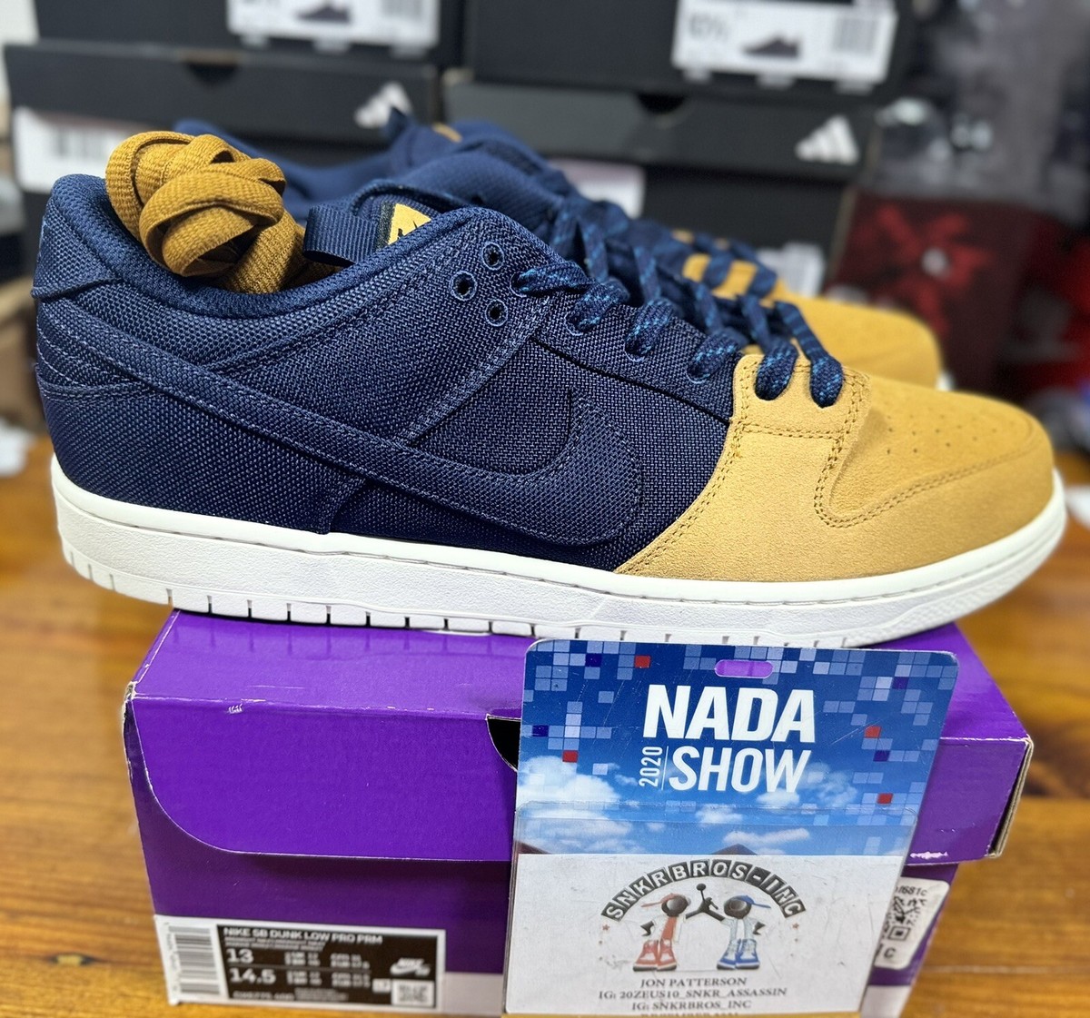 Size 13 - Nike Dunk SB Low Navy Desert Ochre for sale online