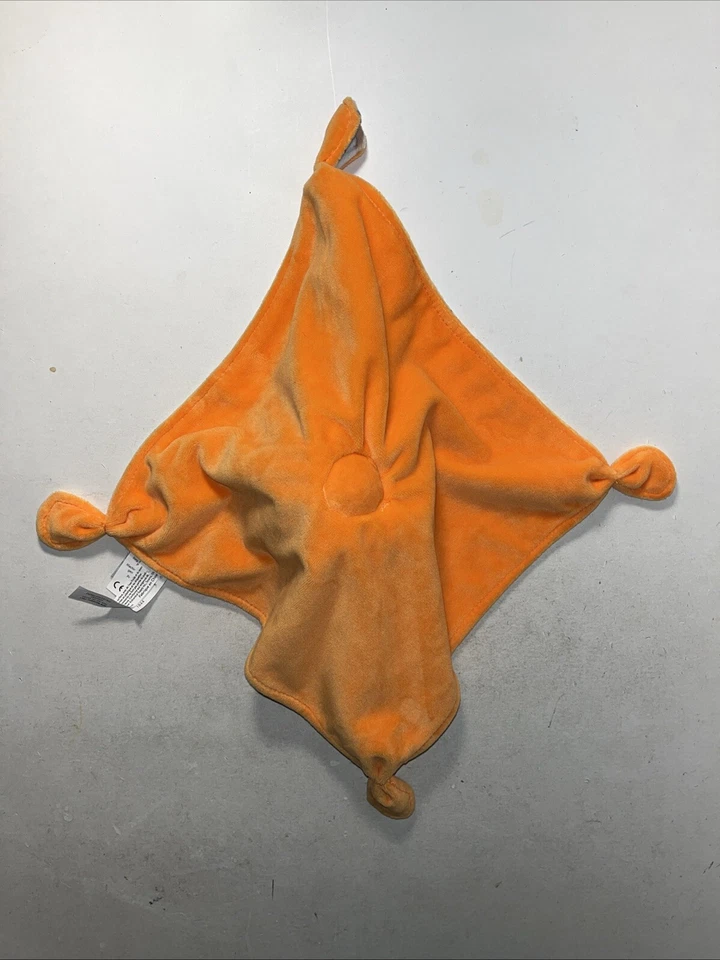 Mary Meyer I’m Adorable Nudo Bebé Manta Anudada 13” Naranja Niña Muñeca Gris Foto 3 de 4