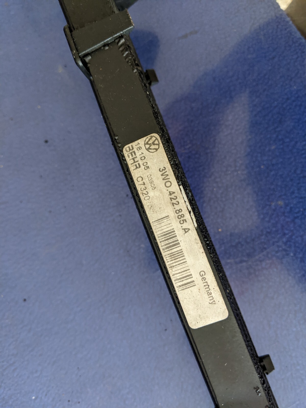 Bentley Continental Power Steering Cooling Radiator oem front