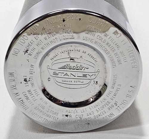 Vintage 1978 Stanley 1 Quart Stainless Steel Thermosl A-944C, Complete w/Box - Picture 12 of 14