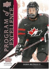Sasha Mutala #107 - 2019 Team Canada Juniors - Program of Excellence