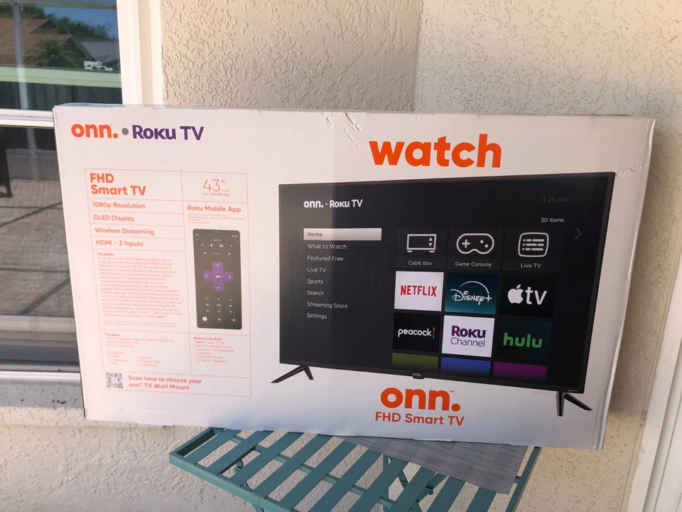 Onn. 43" Class FHD (1080p) Smart LED TV 100133209 | SEALED - Image 2 of 4