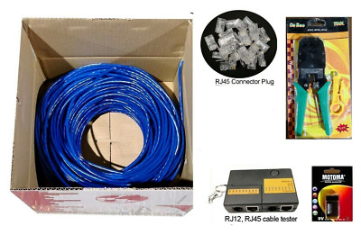 300m 305m 1000 foot Cat 6 RJ45 Network Ethernet LAN POE Cable with ...