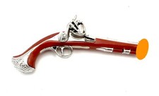 VINTAGE TOY MARX 1761 Flintlock Plastic Toy Cap Gun, Single Shot