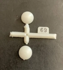 63 Shelby Cobra 289 “RACING HEADLIGHT FILLERS 153 1611 Model Car Parts COMBINE