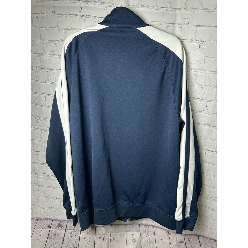 Nike Men's Full-Zip Track Jacket Navy Blue with White Stripe